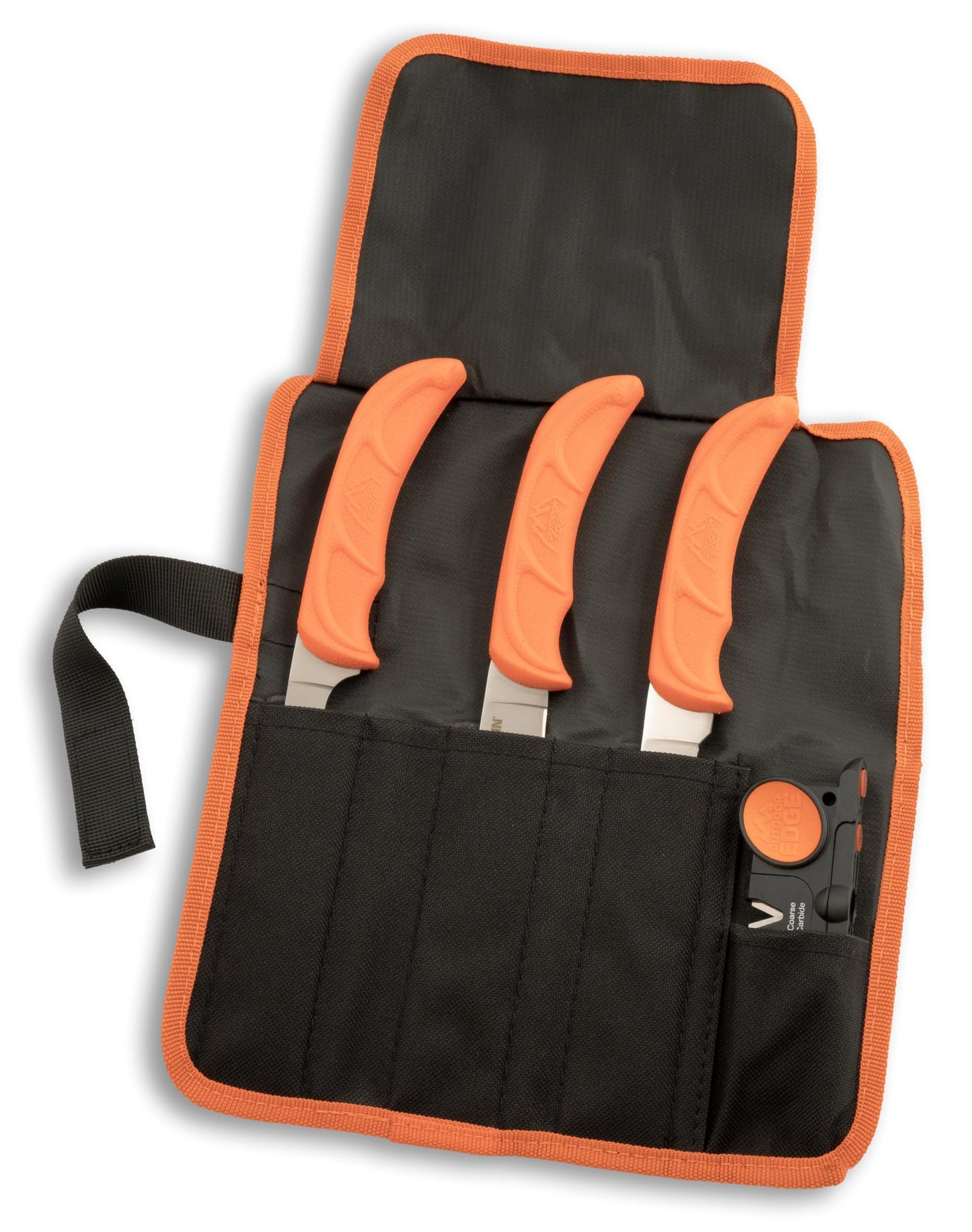 OUTDOOR EDGE WildLite - 6-Piece Field to Freezer Hunting & Game Processing Knife Set with Gut Hook Blade, Caping Knife - Hunting Knives for Gutting Deer with Case - Deer & Elk Accessories