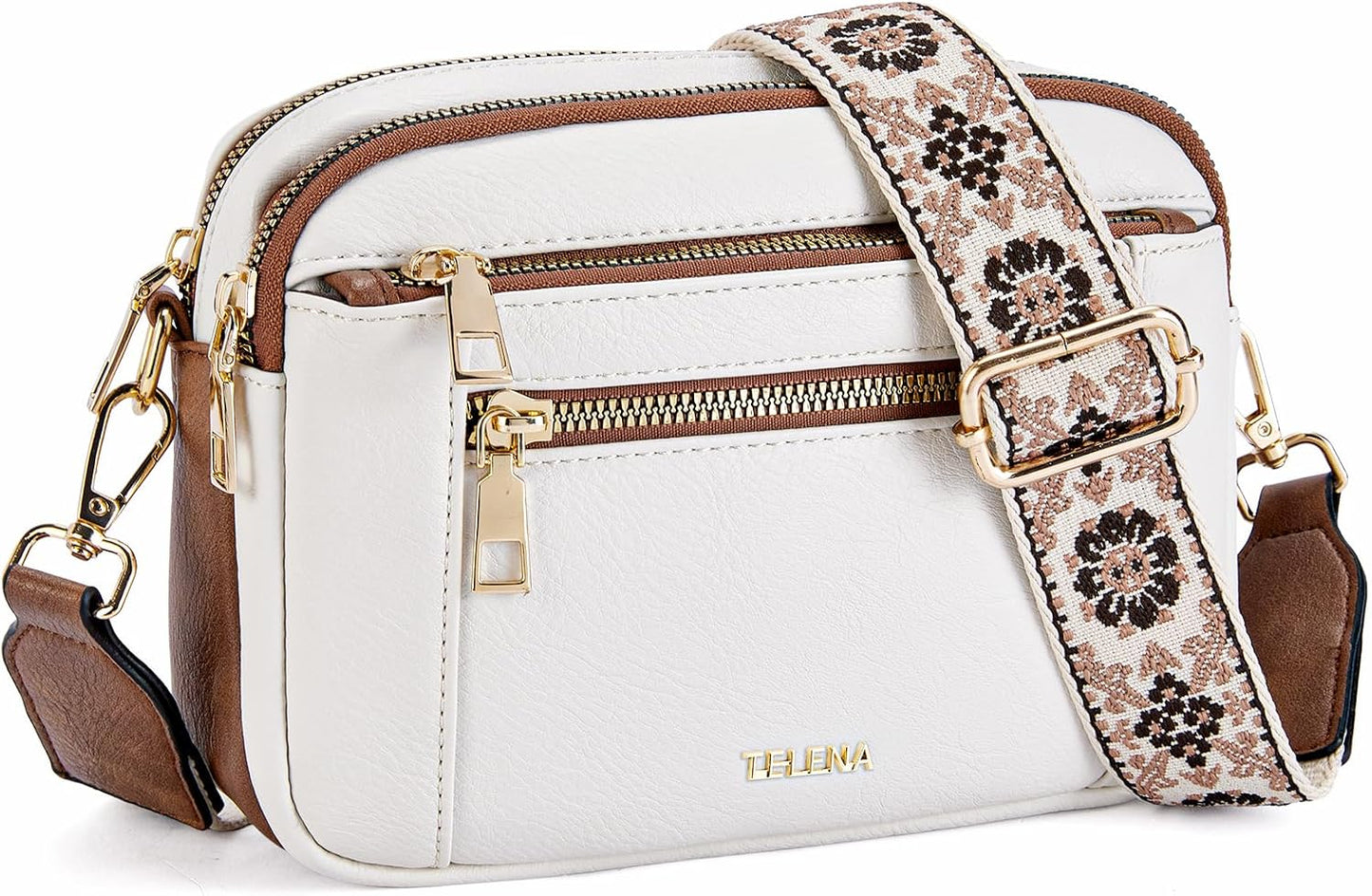 Telena Crossbody Purse for Women Small Crossbody Bags Trendy Vegan Leather with Adjustable Shoulder Strap - PryTheory