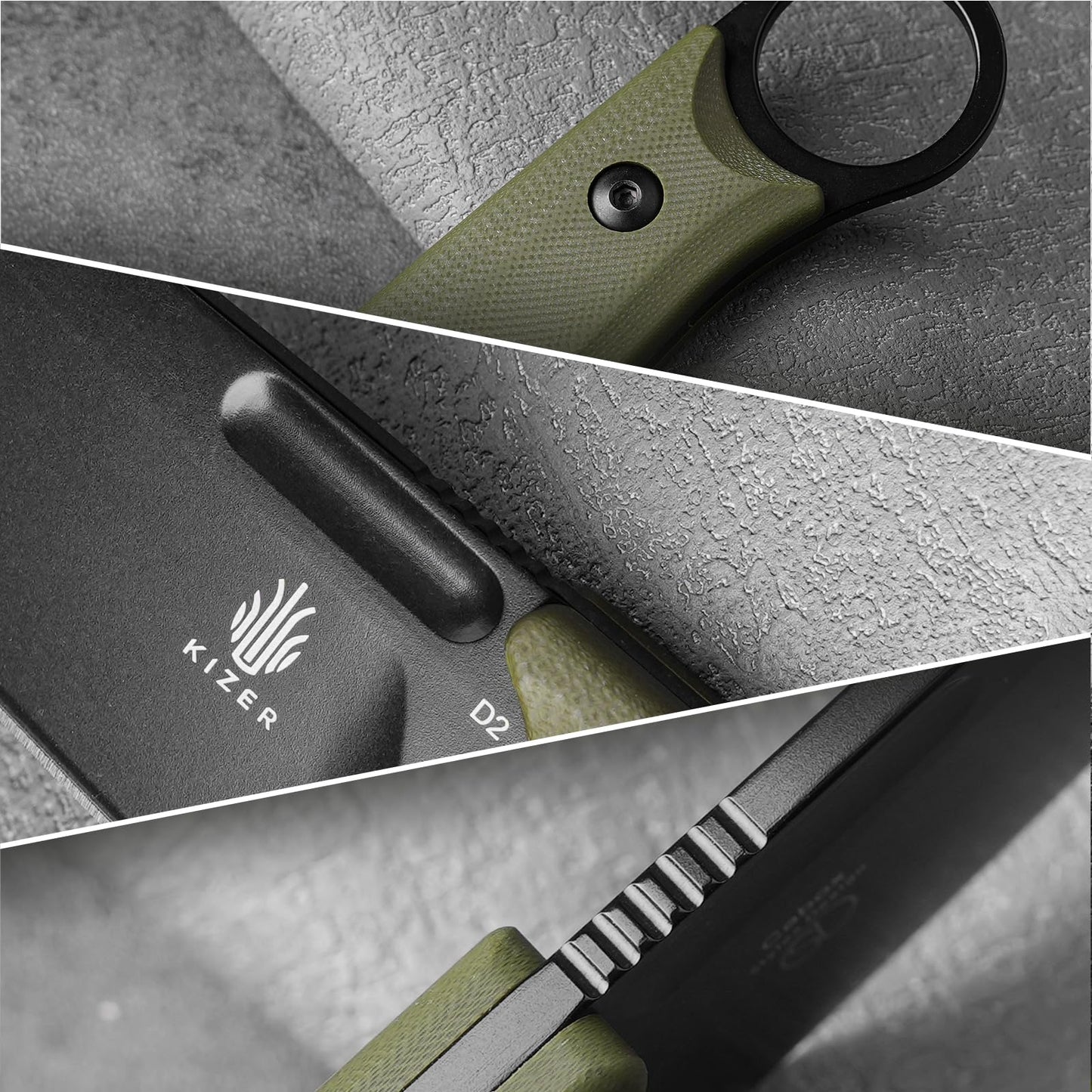 Kizer Cabox Fixed Blade Knife 1048A3