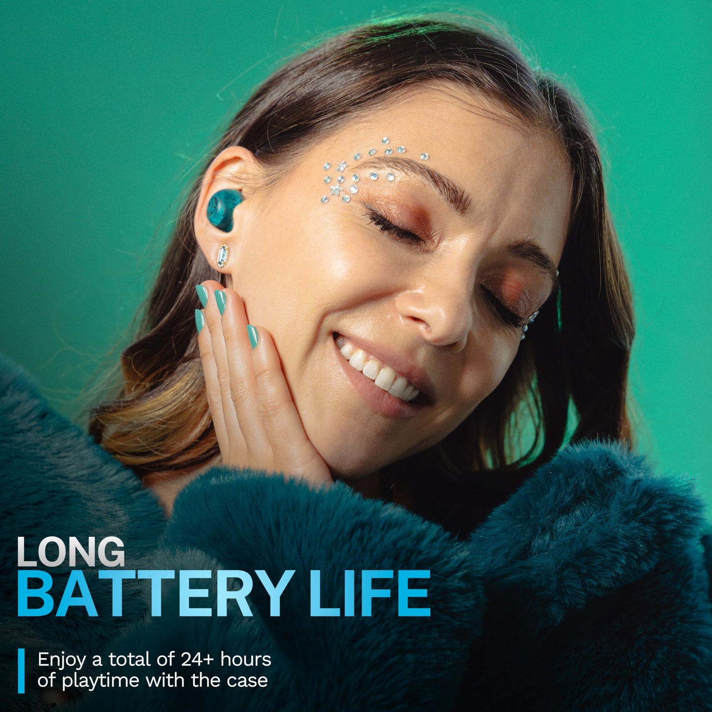 JLab Go Pop ANC True Wireless Earbuds & Charging Case.
