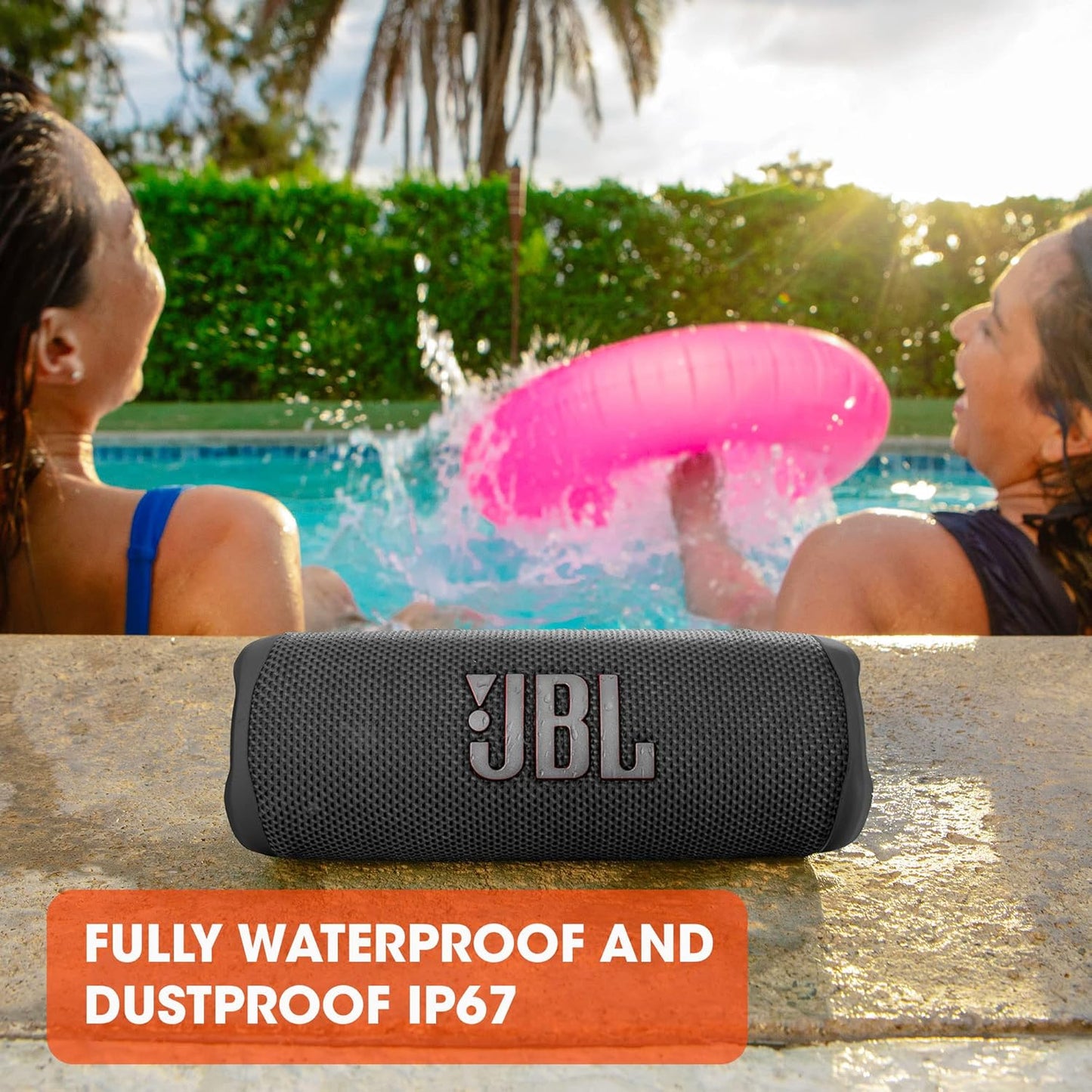 JBL Flip 6 - Portable Bluetooth Speaker, powerful sound and deep bass, IPX7 waterproof, 12 hours of playtime, JBL PartyBoost for multiple speaker pairing for home, outdoor and travel (Camo)