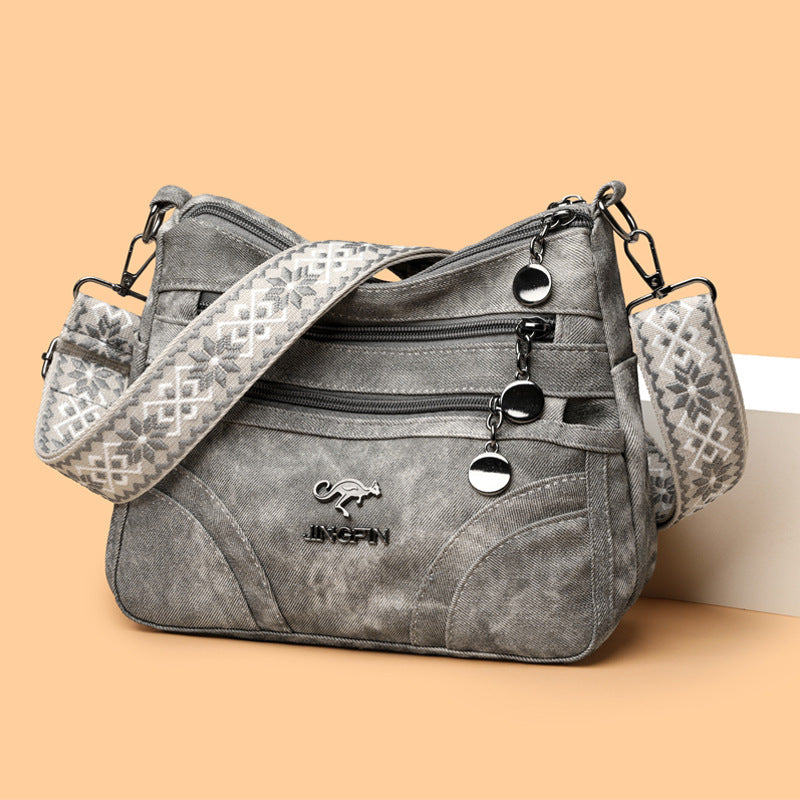 One-shoulder Soft Leather Tote All-match Women's Bag For The Middle-aged - PryTheory