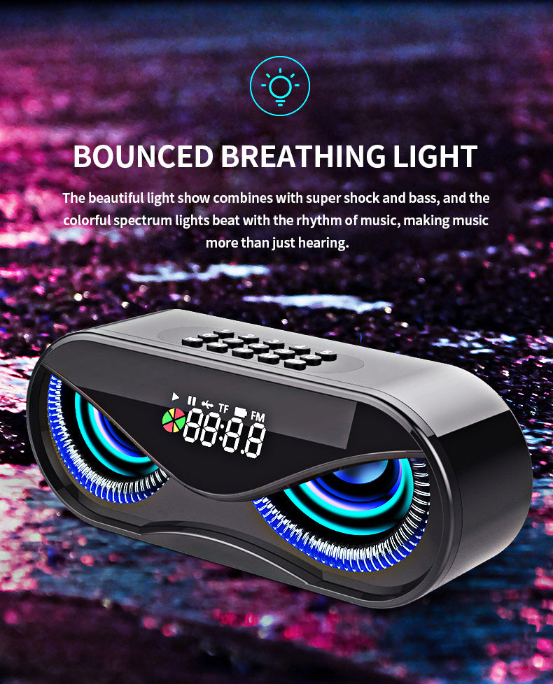 Colorful Lights/Dual Speakers/ Digital Buttons/ Bluetooth Speaker. - PryTheory
