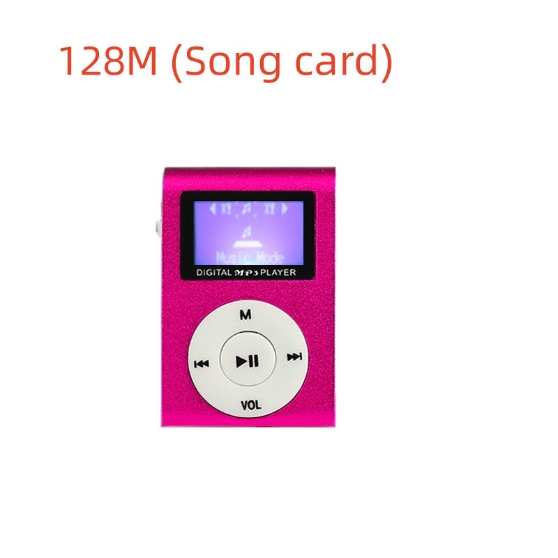 Metal clip mp3 card player cute mini sports iron clip MP3