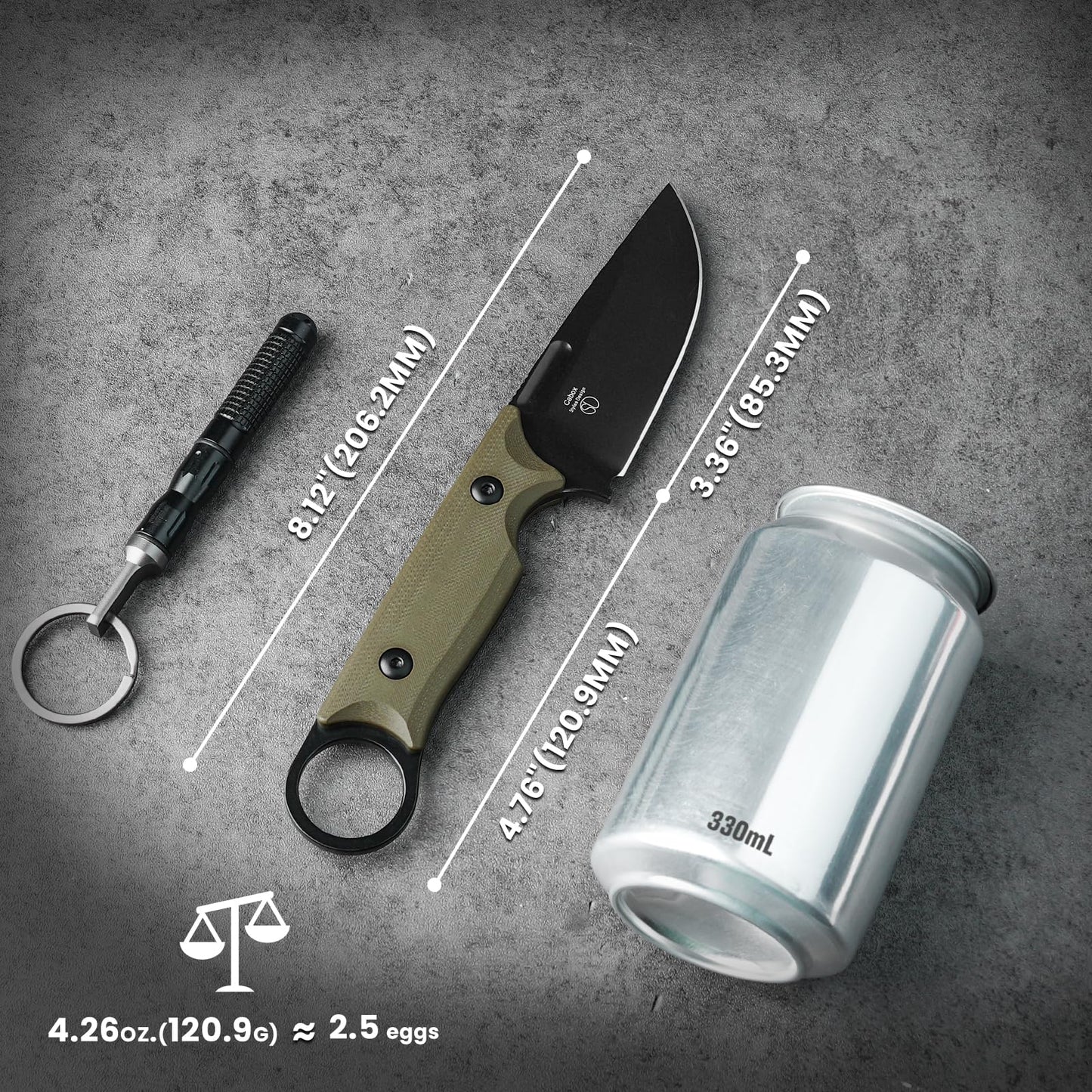 Kizer Cabox Fixed Blade Knife 1048A3