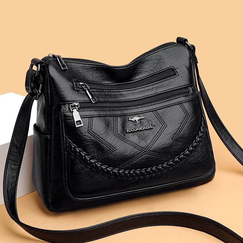.Shoulder Bag Soft Leather Large Capacity - PryTheory