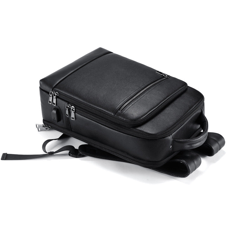 Leather Computer Backpack. - PryTheory