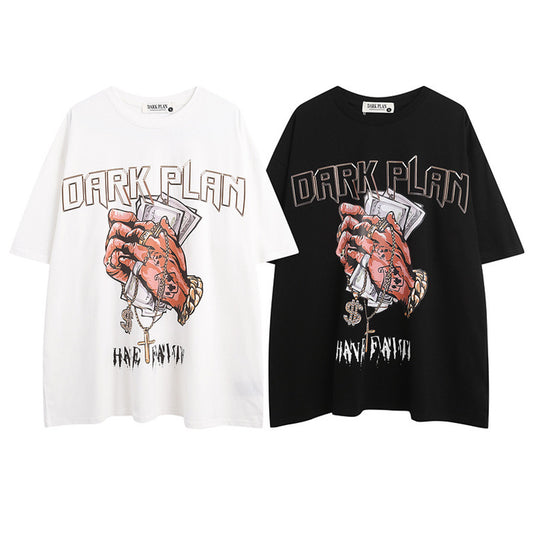 New Casual Hip Hop Crew Neck Half Sleeve T-shirt - PryTheory