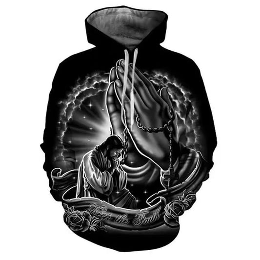 Hooded 3D Digital Printing Sweater*