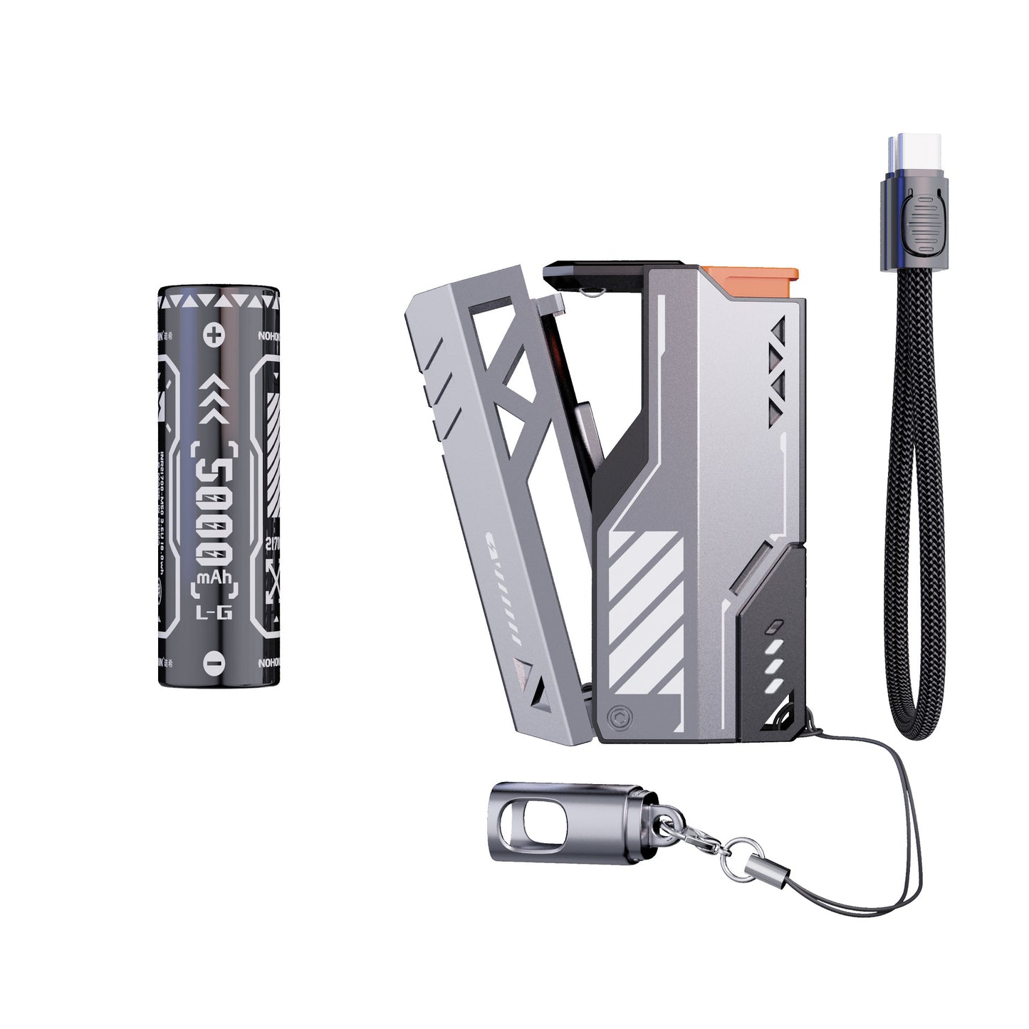 'Swappable Batteries Detachable Fast Charge Line Mobile Power Supply - PryTheory