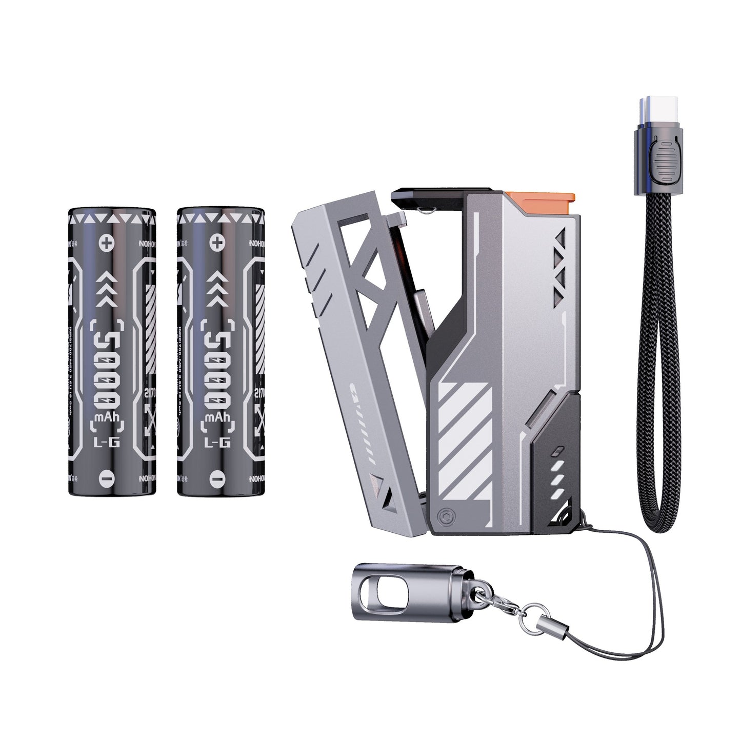 'Swappable Batteries Detachable Fast Charge Line Mobile Power Supply - PryTheory
