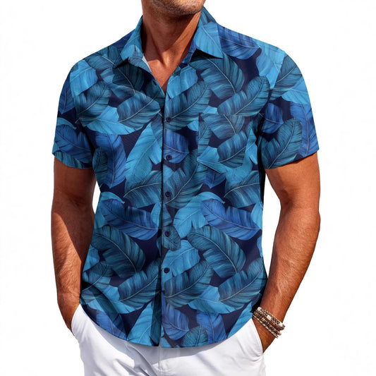 Men's Shirt Hawaiian Short Sleeve Shirt 3D Digital Print Holiday Printing - PryTheory