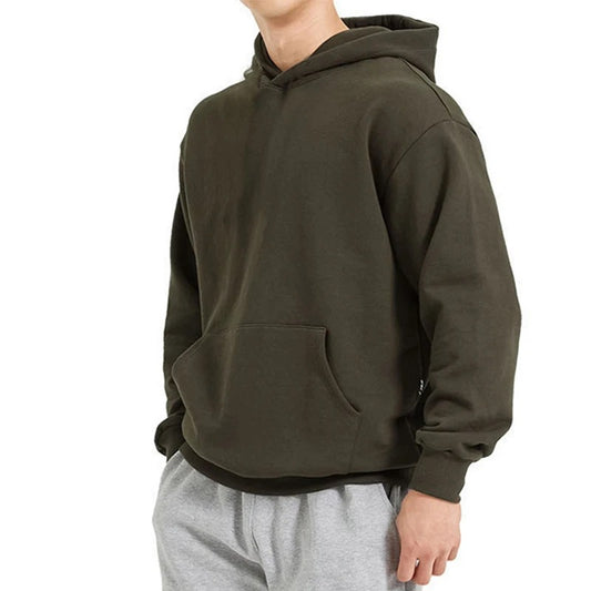 Loose Sweatshirt Drop-shoulder Sleeve Hoodie*