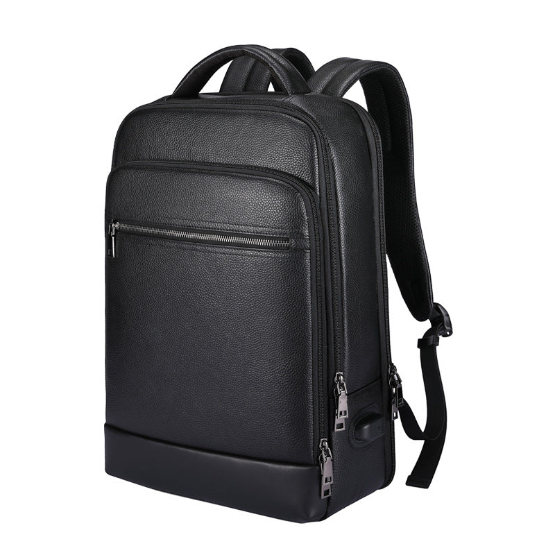 Leather Computer Backpack. - PryTheory