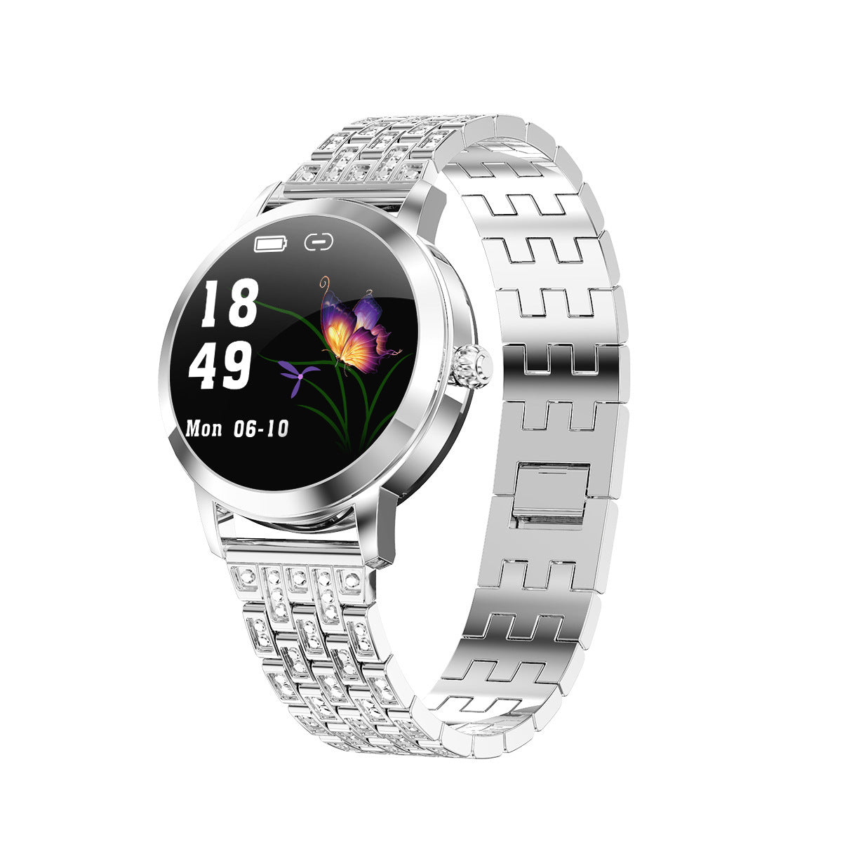 Smart Watch Round Bluetooth Paired Pedometer Heart Rate. - PryTheory