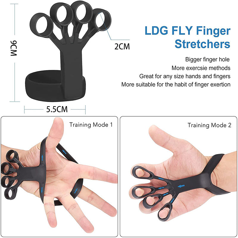 Silicone Grip Device Finger Exercise Stretcher Arthritis Hand Grip Trainer Strengthen Rehabilitation Training To Relieve Pain - PryTheory