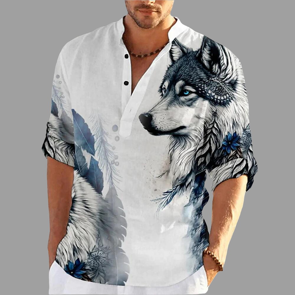 Men's Loose Casual 3D Printed Shirt Short Sleeved - PryTheory