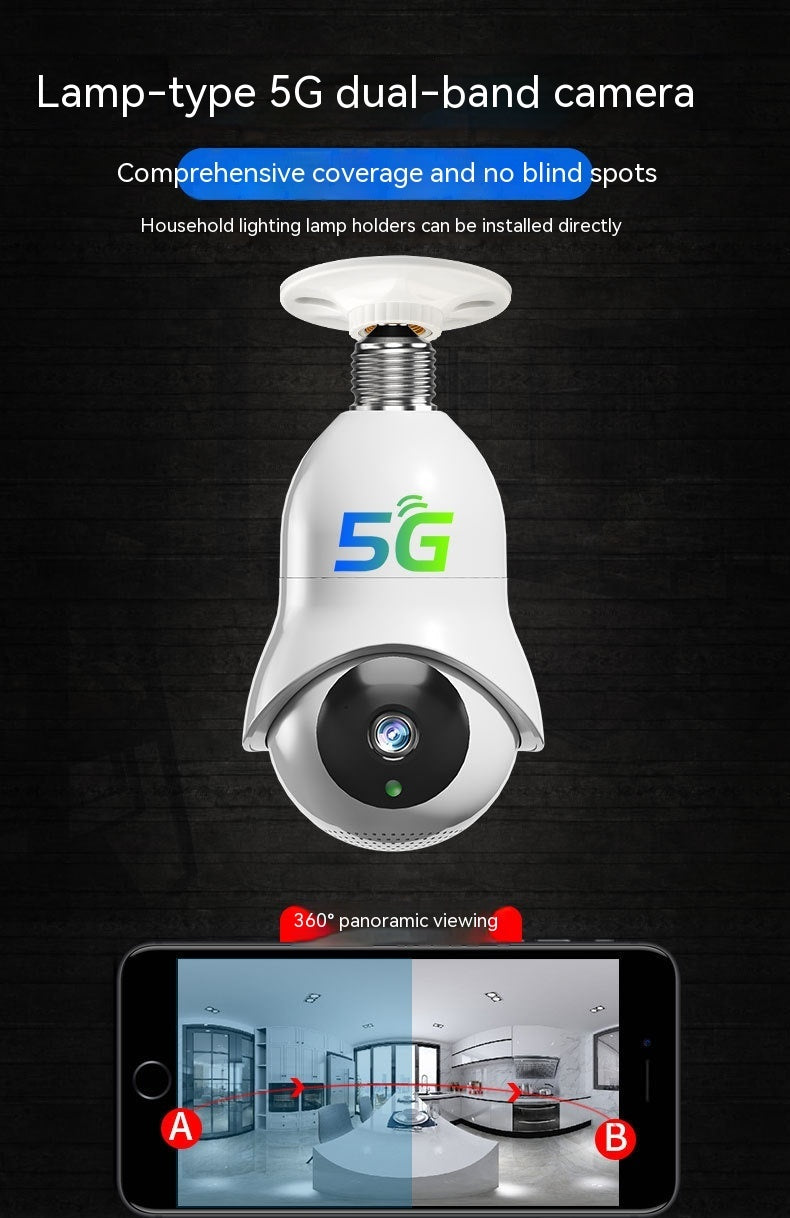 Dual Band Outdoor Night Vision High-definition Light Bulb Monitoring Wireless