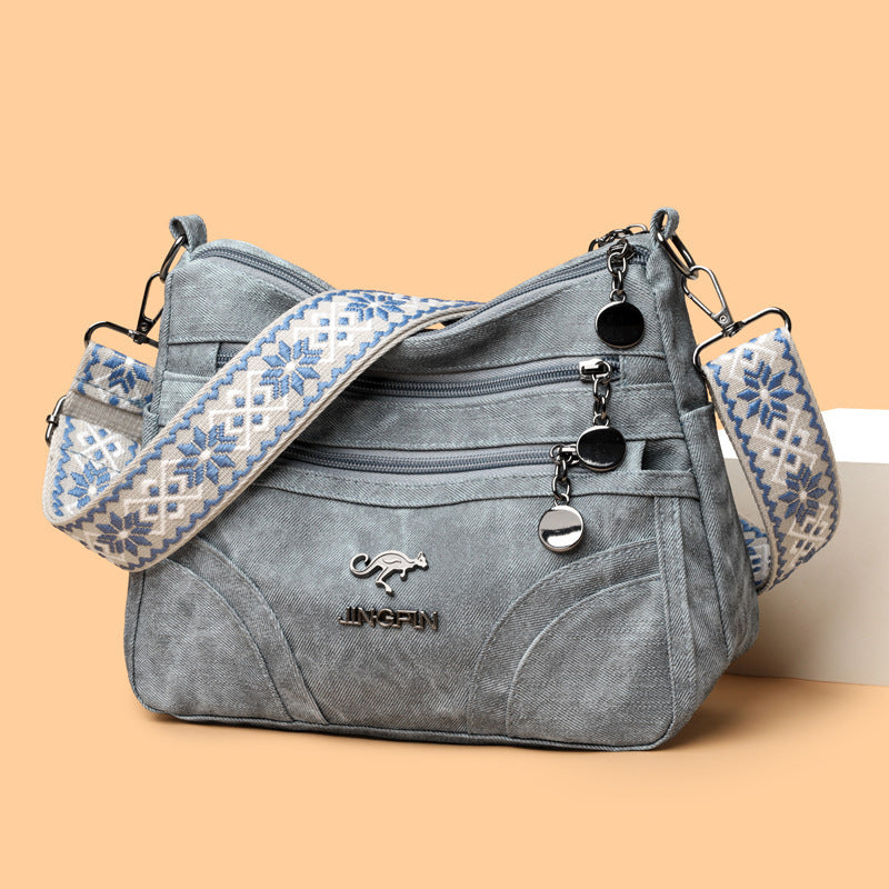 One-shoulder Soft Leather Tote All-match Women's Bag For The Middle-aged - PryTheory