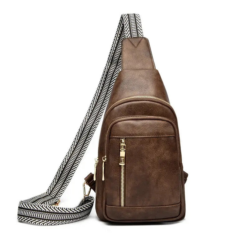 Leather Crossbody Handbag. - PryTheory