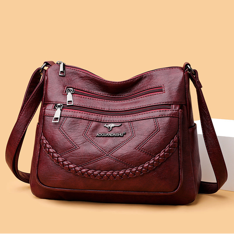 .Shoulder Bag Soft Leather Large Capacity - PryTheory