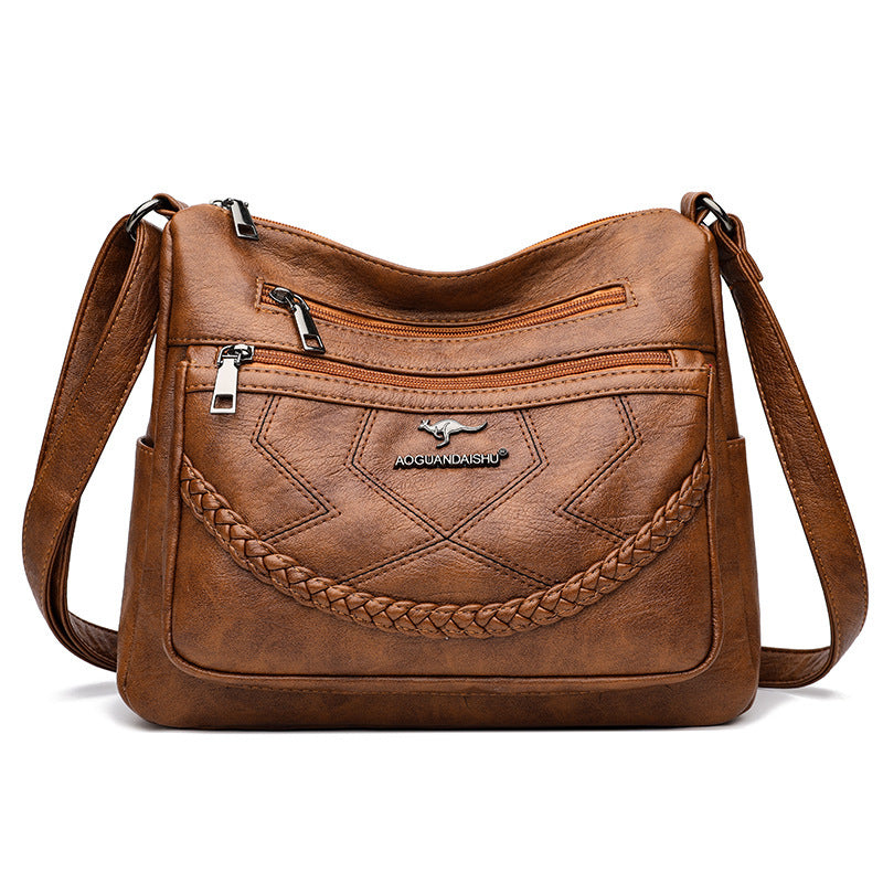 .Shoulder Bag Soft Leather Large Capacity - PryTheory