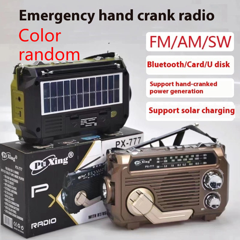 Hand Portable Radio Solar Power Generation Outdoor Bluetooth Speaker - PryTheory
