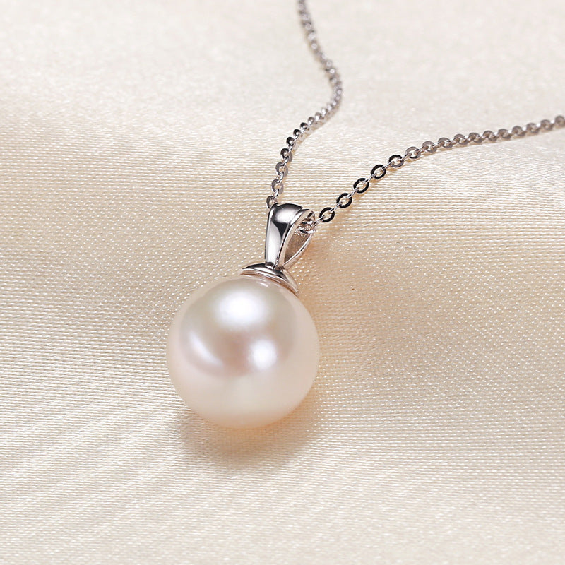 S925 Silver Freshwater Pearl Necklace. - PryTheory