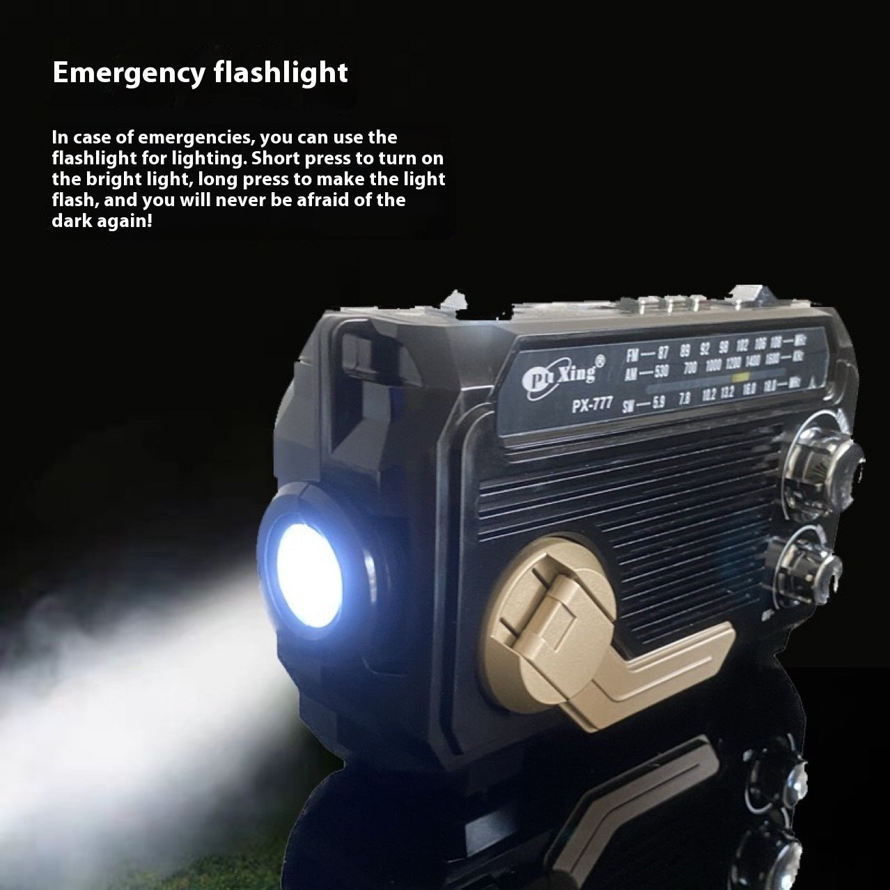 Hand Portable Radio Solar Power Generation Outdoor Bluetooth Speaker - PryTheory