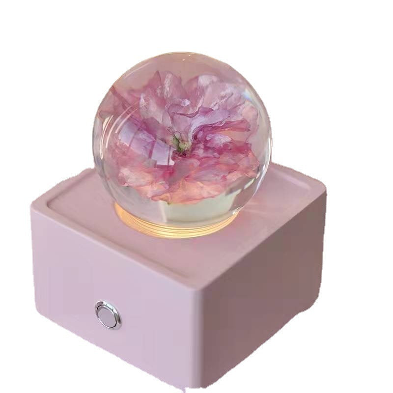 Resin Crystal Ball Cherry Blossom Bluetooth Speaker - PryTheory