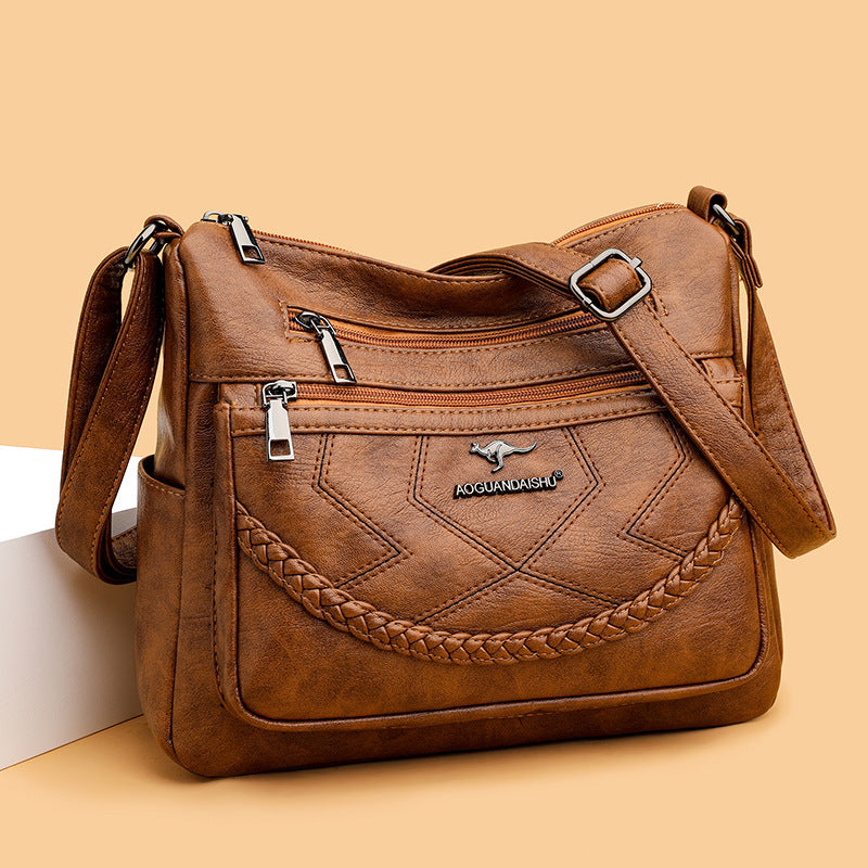 .Shoulder Bag Soft Leather Large Capacity - PryTheory