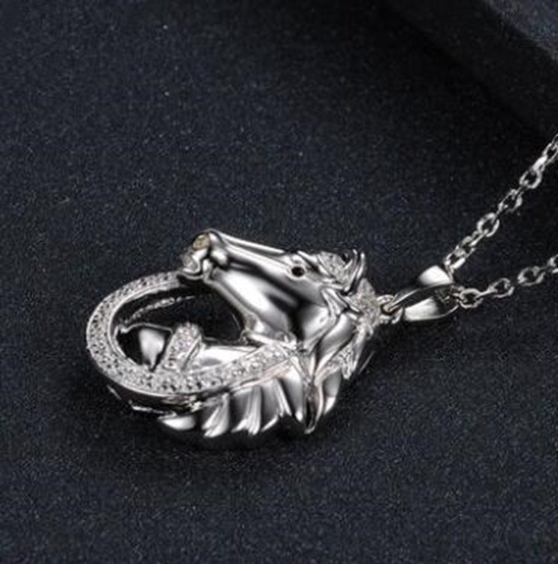 Horse To Success Natal Zodiac Patron Saint Necklace. - PryTheory