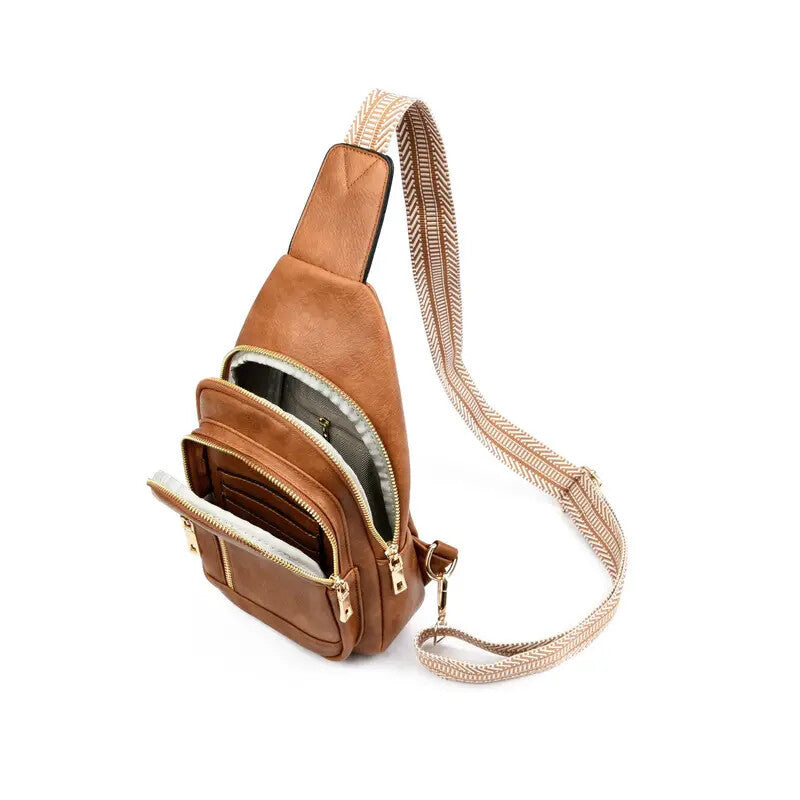 Leather Crossbody Handbag. - PryTheory