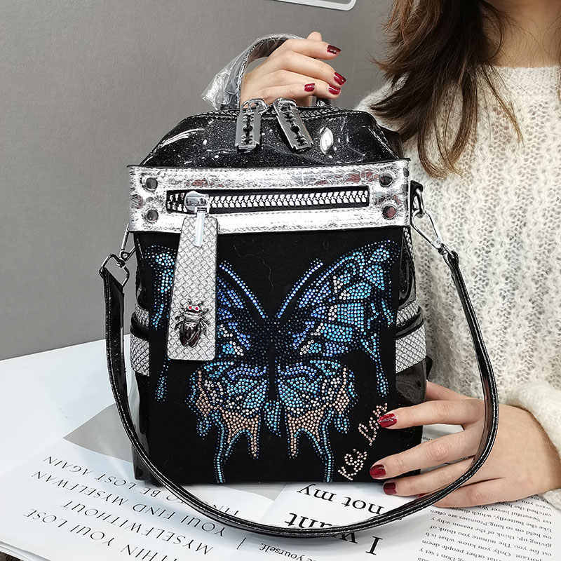 Delicate Rhinestone Personality Butterfly Shoulder Bag. - PryTheory