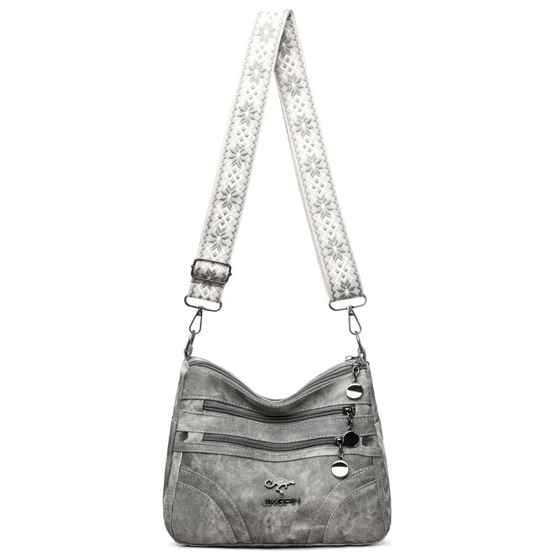 One-shoulder Soft Leather Tote All-match Women's Bag For The Middle-aged - PryTheory