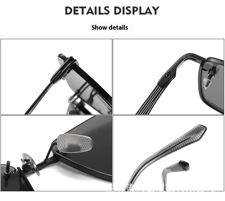 UV-proof Pure Titanium DTX416 With Myopic Glasses Option Fashionable Polarized Sunglasses For Women - PryTheory