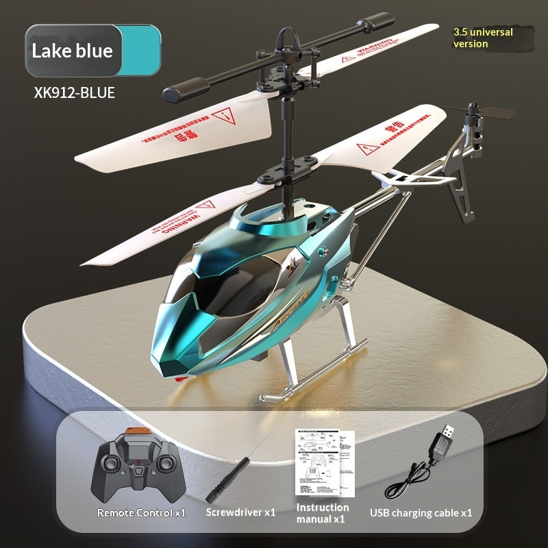 Mini Helicopter 35 Channel Crash-Resistant Remote Control  Pocket Fingertip Flyer Model Kids Toy Plane