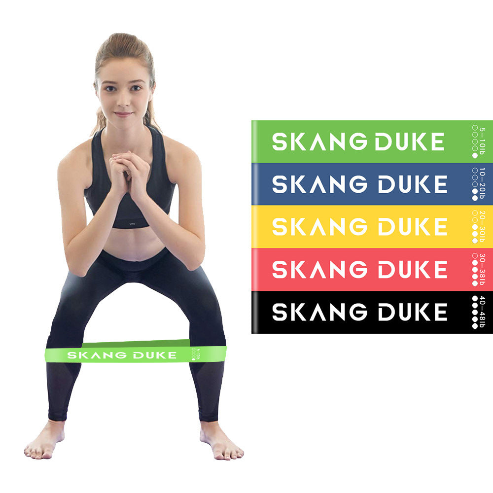 5 Level Resistance Rubber Bands Yoga Training Elastic Bands - PryTheory