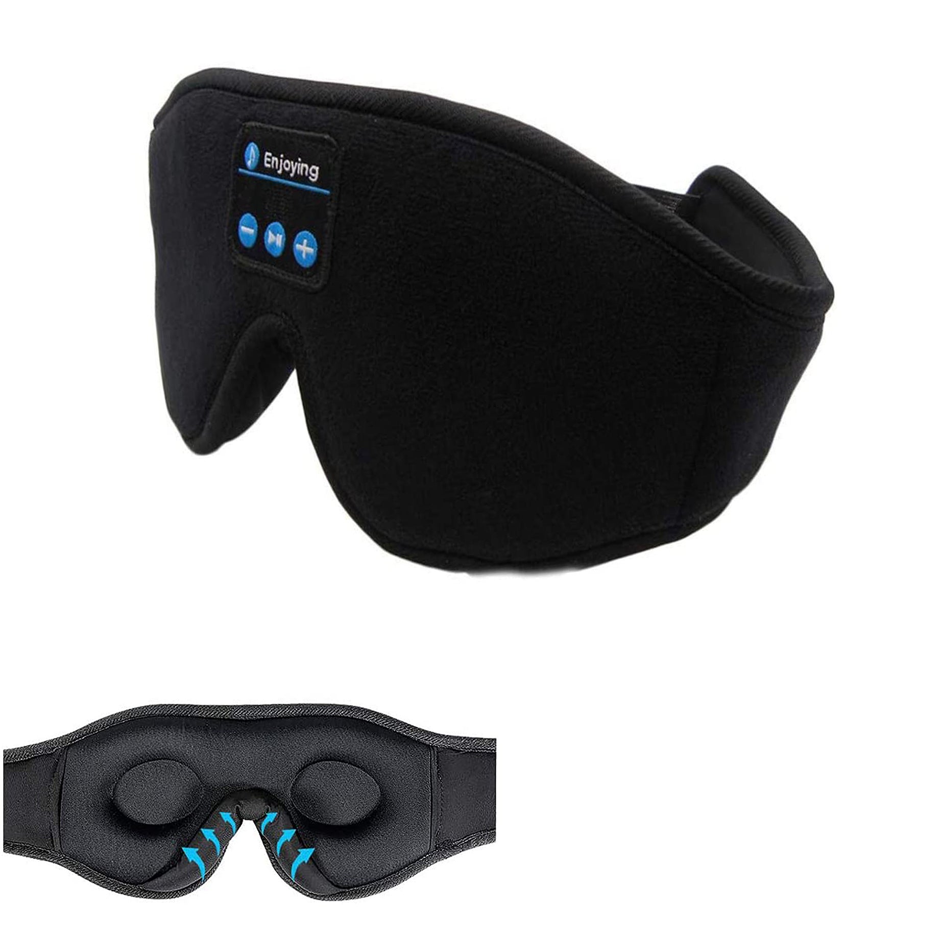 Wireless Call Stereo Music Blackout Sleep Eye Mask - PryTheory