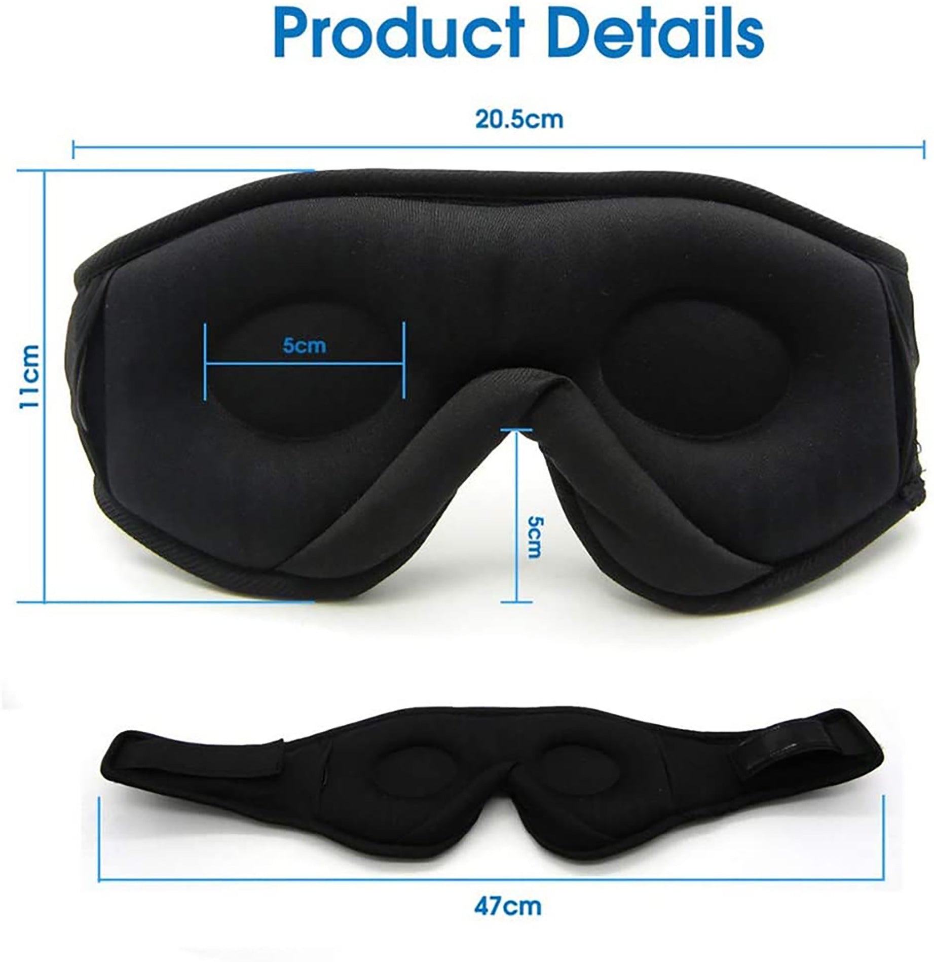 Wireless Call Stereo Music Blackout Sleep Eye Mask - PryTheory