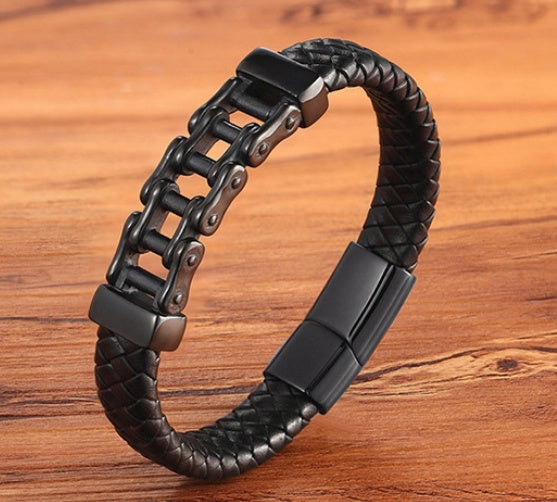 Leather Braided Bracelet,Custom, Cowhide Jewelry. - PryTheory