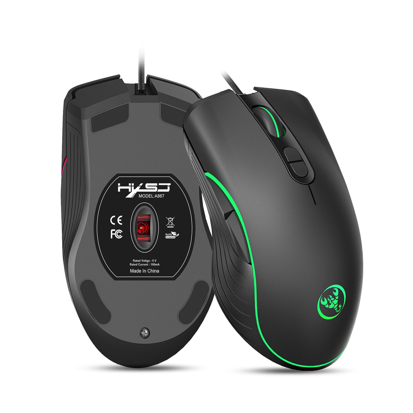 Glowing Gaming Mouse Gaming Wired Mouse - PryTheory