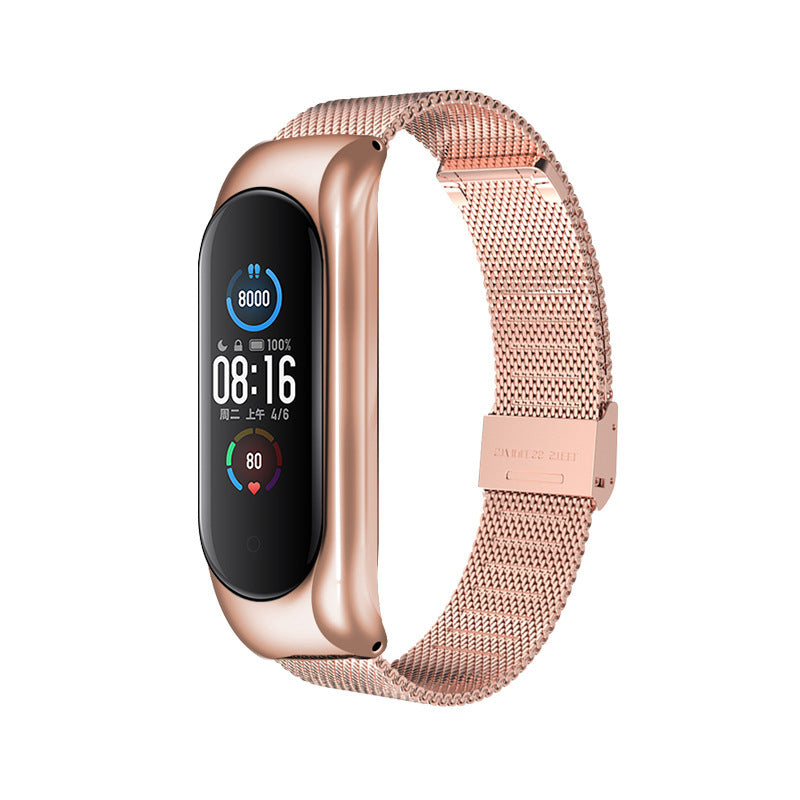 Solid Three-Bead Metal Wristband