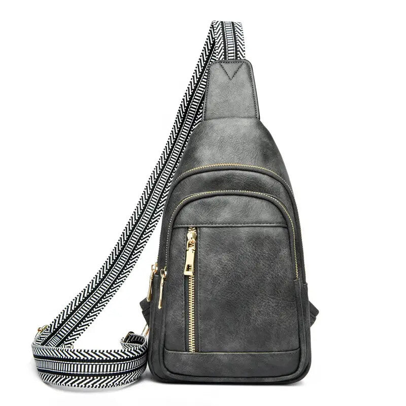 Leather Crossbody Handbag. - PryTheory