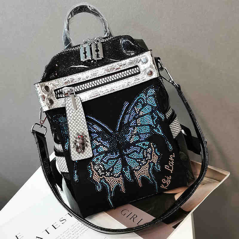 Delicate Rhinestone Personality Butterfly Shoulder Bag. - PryTheory