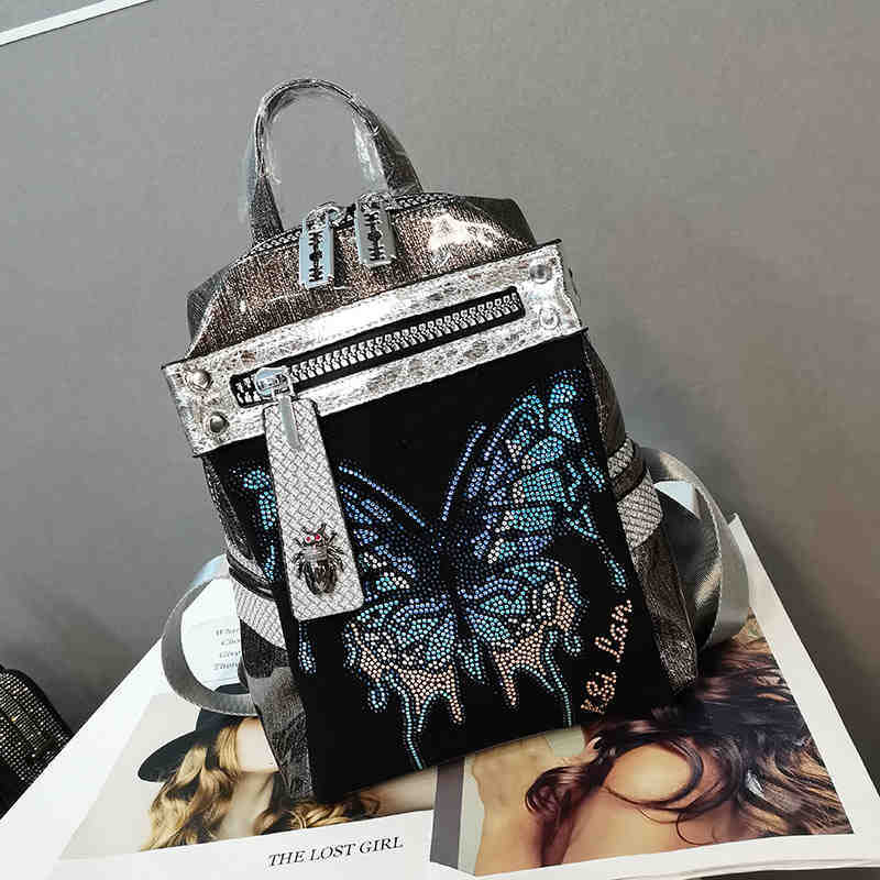 Delicate Rhinestone Personality Butterfly Shoulder Bag. - PryTheory