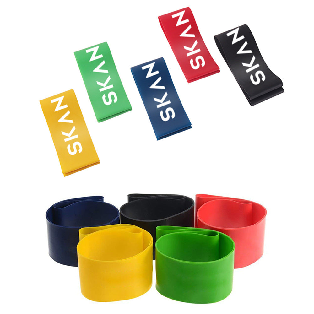 5 Level Resistance Rubber Bands Yoga Training Elastic Bands - PryTheory