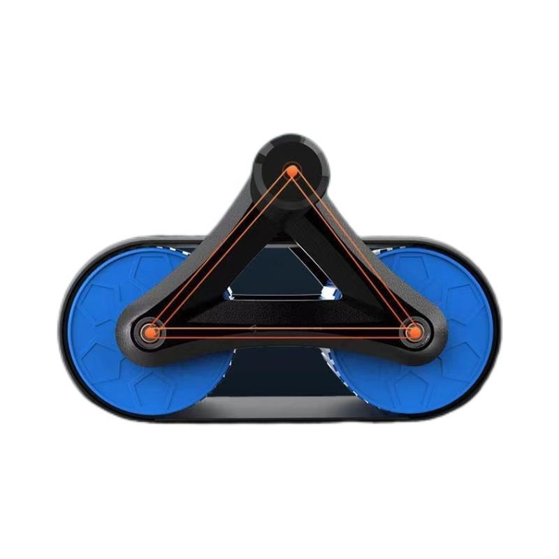 Double Wheel Abdominal Exerciser Women Men Automatic Rebound Ab Wheel Roller Waist Trainer Gym Sports Home Exercise Devices - PryTheory