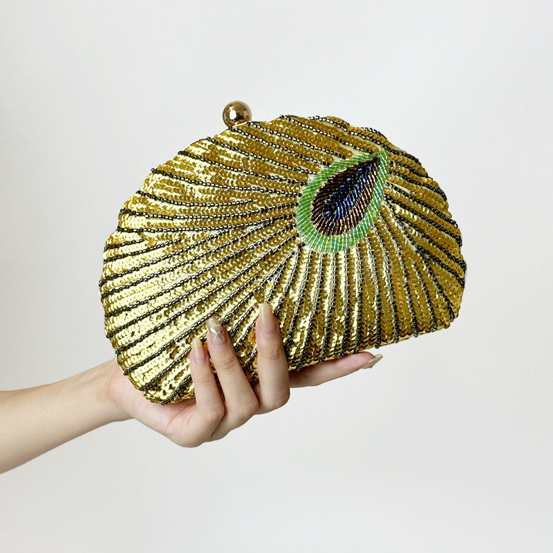 Beaded One-shoulder Crossbody Chain Handbag. - PryTheory