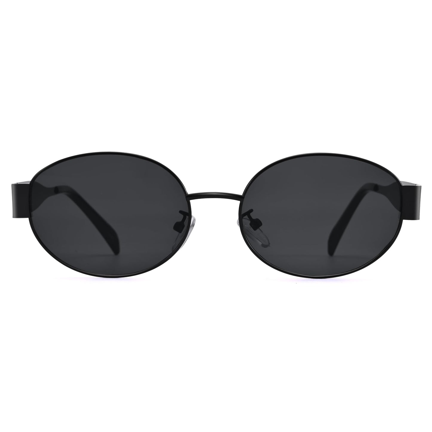 Retro Oval Gold Sun- Fashion Metal Frame Shades